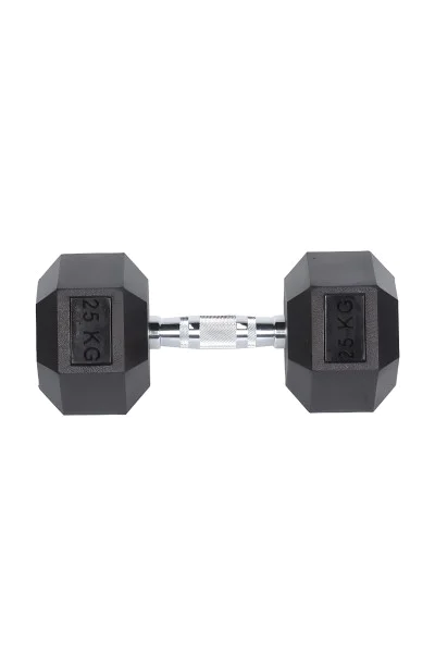 Helix Rubber Dumbbell 25 KG Helix Rubber Dumbbell 25 KG
