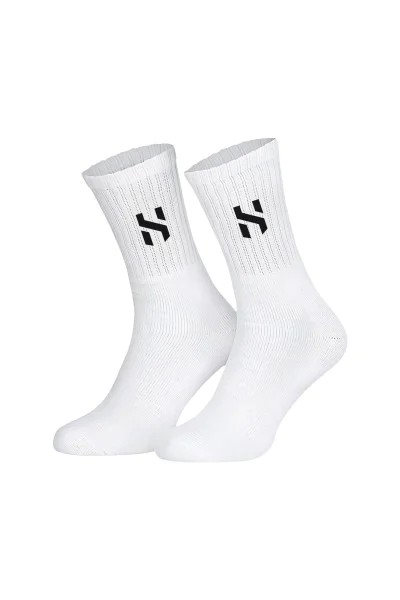 Helix Short Football Training Socks - White