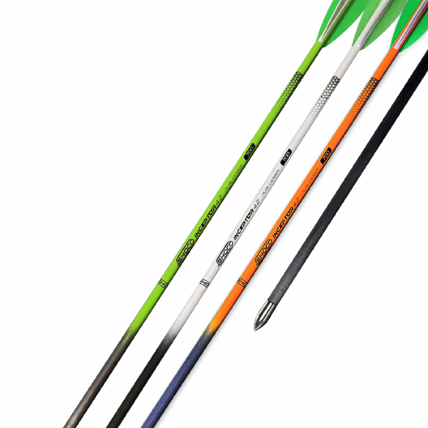 Shocq Karbon Ok Inceptor 4.2 with Vanes/Point Installed Shocq Karbon Ok Inceptor 4.2 with Vanes/Point Installed